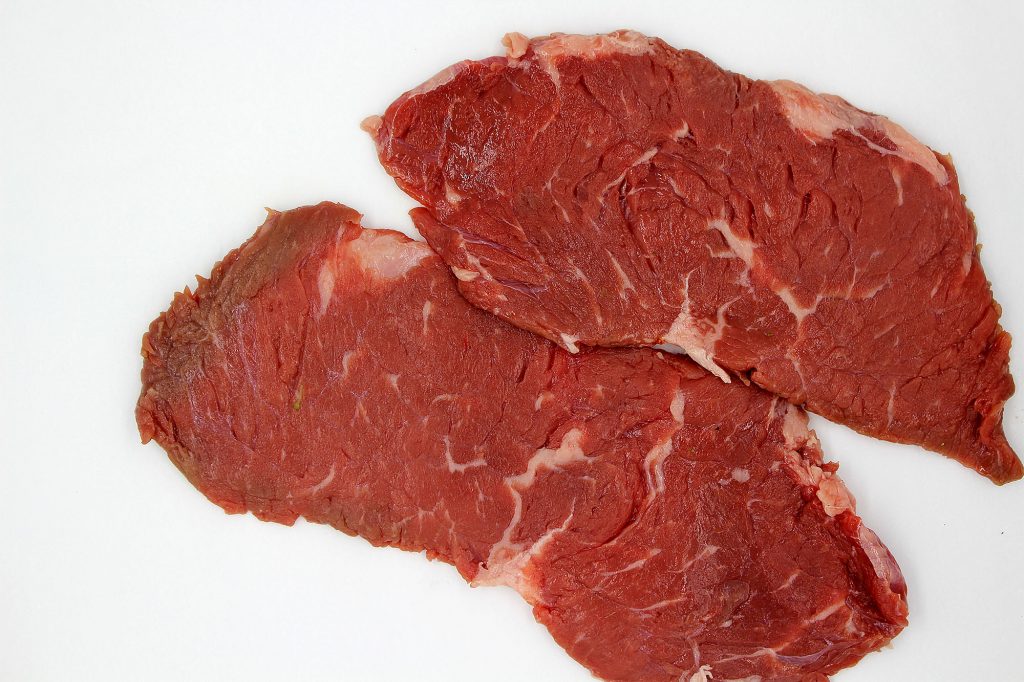 Two Pieces of Fresh Beef Striploin