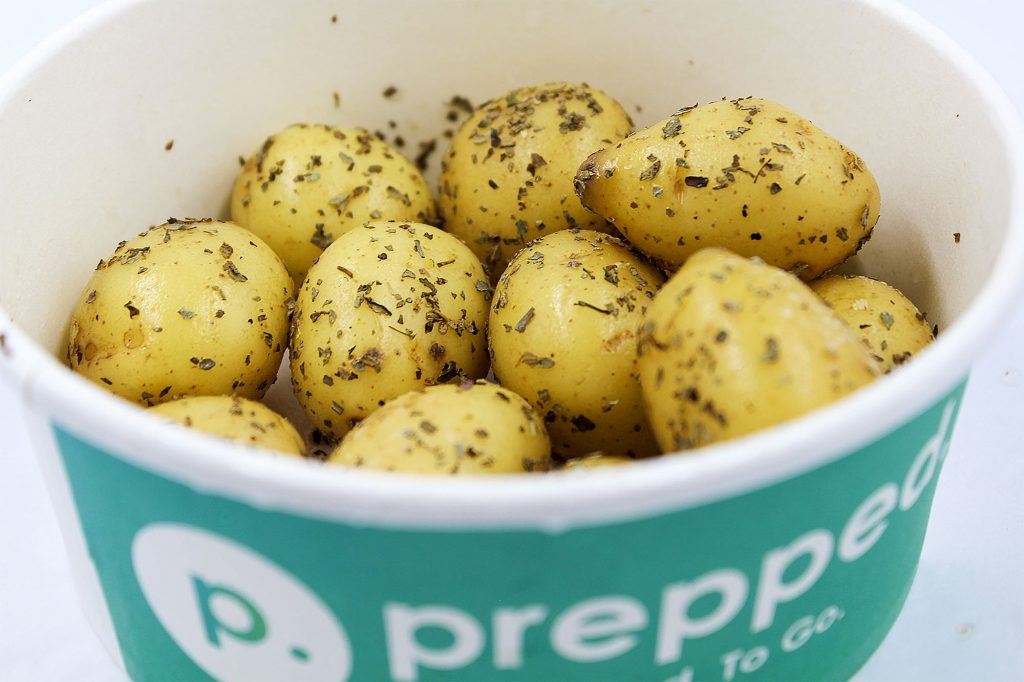 Seasoned Mini Potatoes In A Bowl